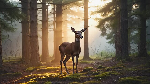Cinematic Calm Portrait with Soft Breathing Motion and Natural Grass Flow
