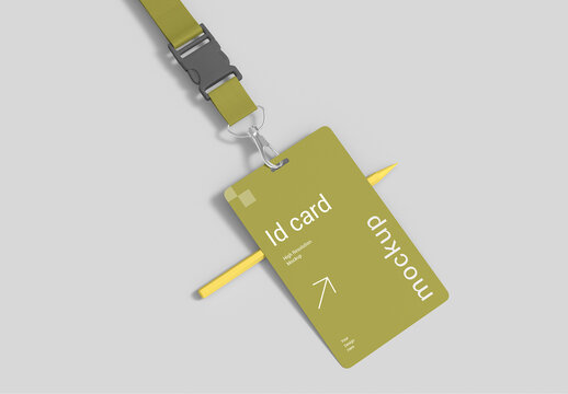 Badge ID Card Mockup Design
