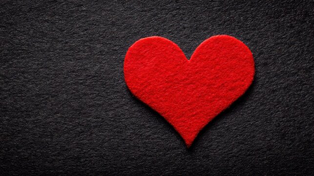 Minimal red heart glowing softly against a textured dark background, symbolizing love and inner motivation. wellbeing guides, coaching materials, designed for self-development and emotional wellness.