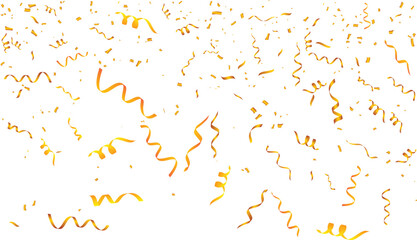 Fototapeta premium Cascading golden ribbon confetti background for grand opening celebration banners