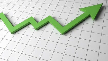 economic recession up concept showing rising financial pressure through abstract minimalist visual in a neutral stock style
