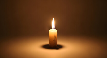 Symbol of Peace, Hope, and Justice with Burning Candle Background