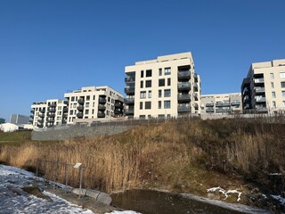 modern residential buildings in Prague