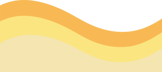 A vibrant abstract illustration featuring wavy lines in shades of yellow and orange