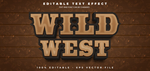 Wild West style editable text effect in Vintage trend style