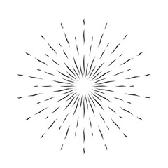 The sun's rays on a light background. Solar bursts, elements of a shining star. Vintage label, badge, fireworks, logo or lettering. Vector Eps 10.