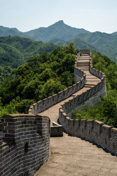 Ancient Chinese Wall highlighting historical engineering