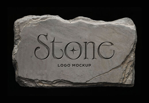 Stone Deboss Mockup