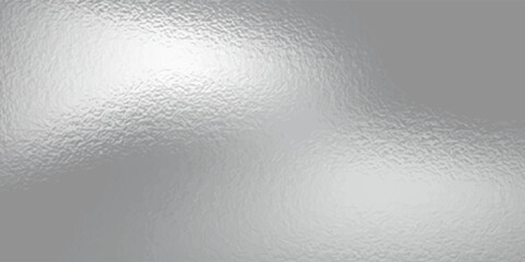 Shiny foil or silver metallic pattern. Texture of transparent, matte white and grey frosted glass, blur effect. Stained glass decorative background with glitter effect. Vector illustration