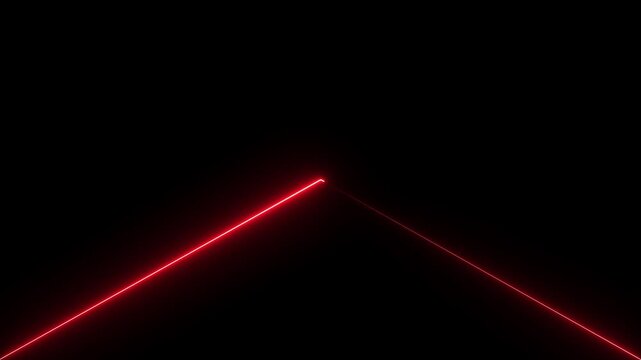 Neon Glowing Line Icon Animation on Dark Background for App UI, Web Interface, Futuristic Divider and Digital Light Effect Design