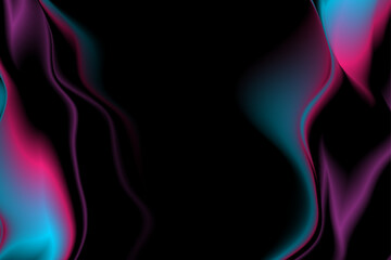 Abstract blue and purple liquid wavy gradient futuristic background