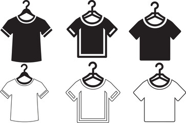 T shirt icon vector set .