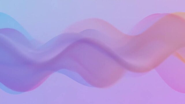 Soft wavy abstract background featuring pink and purple flowing curves with light motion texture and elegant vector lines for a colorful art wallpaper design