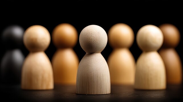 Group of wooden figures collection of carved wooden figures showcasing craftsmanship and artistic detail