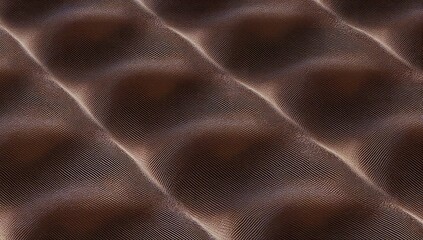 Repeating wave-like pattern of subtle brown ridges with softly lit peaks