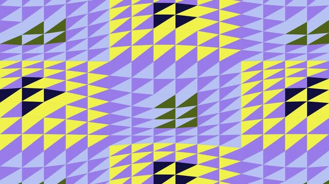 Geometric triangles creating an abstract pattern with dynamic visual movement