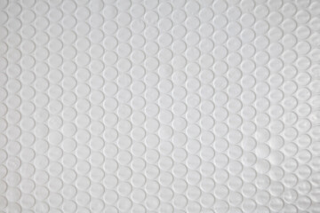 Transparent bubble wrap texture for packaging, cushioning, shipping, protection