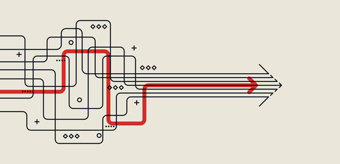 Fototapeta na wymiar Abstract arrow direction. Technology background. High speed. Hi-tech