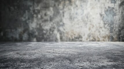 Empty gray concrete floor