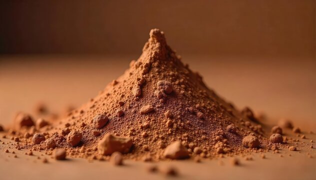 Close-up view of rich, earthy brown pottery clay, textured and moist, ready for shaping on a potter's wheel Ideal for craft, art, and hobby projects , dark brown, ceramic art