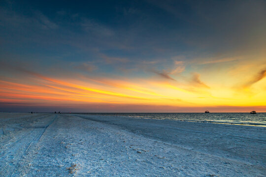 Sonnenuntergang am Strand von Ft. Myers Beach - Florida