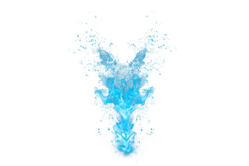 Obraz premium Magical water wand effect.Liquid flow in wand style effect