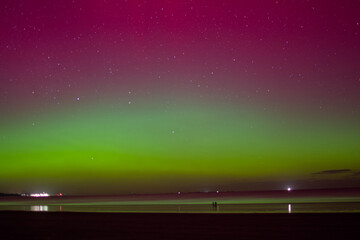 aurore boreale, en bretagne nord