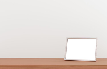 3D素材_写真立て_白背景