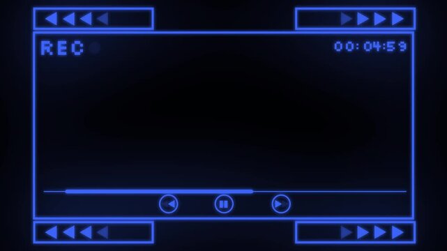 HUD frame digital technology sci-fi frame interface, 4K