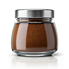 Glass Jar with Brown Powder