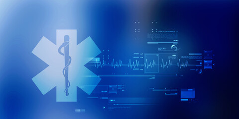 2d illustration medicine pharmacy sign snake © jijomathai