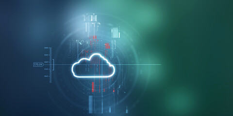 Obraz premium 2d illustration abstract cloud background