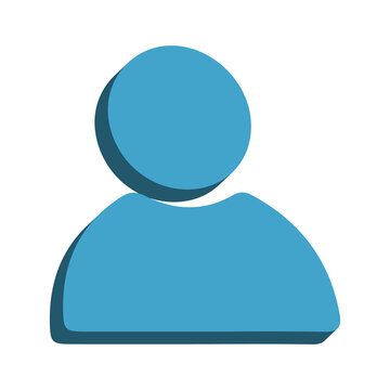 3D User Icon &ndash; Profile, Account and Person Symbol