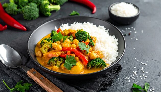 Veganes Curry mit Kokosmilch