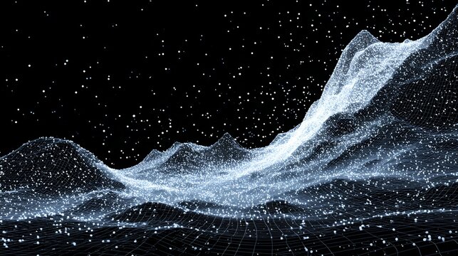 Futuristic digital technology visualization with abstract network, vibrant colors, modern cyber concepts, innovative data connectivity, high-tech virtual environment