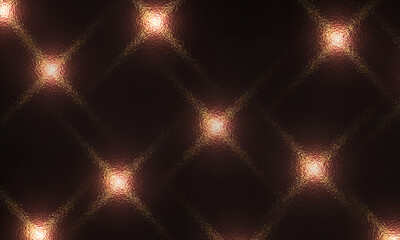 Luxury Golden Glass Grid Pattern with Soft Glow on Dark Abstract Background