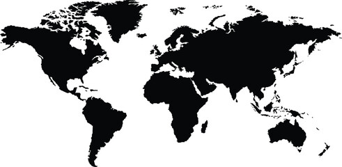 Obraz premium world map vector