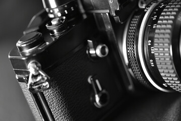 古いフィルムカメラの背景イメージ