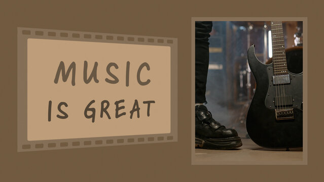 Film Strip And Flat Tall Images Overlay