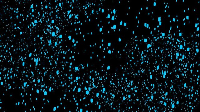 Animaci&oacute;n de Nieve Cayendo con Copos Blancos y Part&iacute;culas de Invierno en Movimiento sobre Fondo Transparente, Efecto de Nevada Realista para Edici&oacute;n de V&iacute;deo, Composici&oacute;n, Navidad y Escenas Invernales
