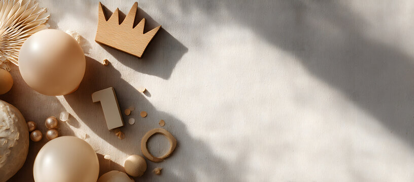 Decorative background in beige colour for celebration 