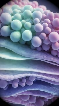 Macro View of Taste Bud Papillae on Tongue Surface Sensory Receptor Anatomy Human Biology Education Visualizing