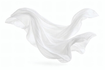 Flowing White Fabric Motion