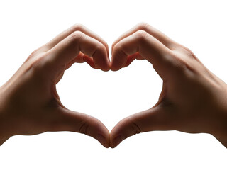 Obraz premium Symbolic gesture of love and affection with hands forming a heart