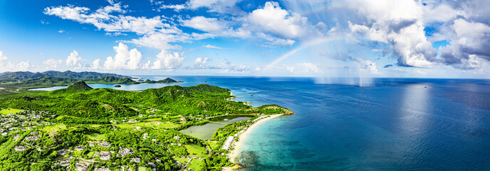Aerial View Lush Green Landscapes