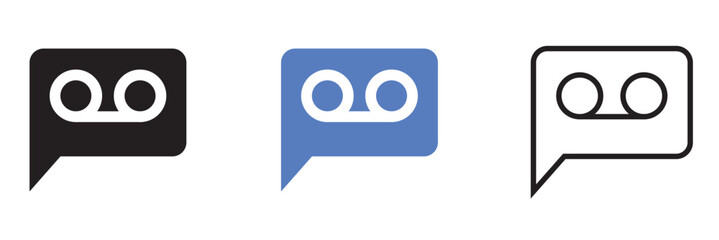 Voicemail icon .  isolated on a white background. Vector illustration. EPS 10