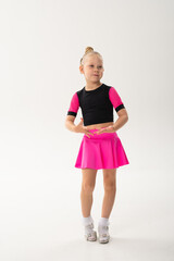 Young dancer with cochlear implant performing expressive sport dance movement. Hearing loss rehabilitation, auditory therapy, assistive technology, physical coordination, and confidence growth