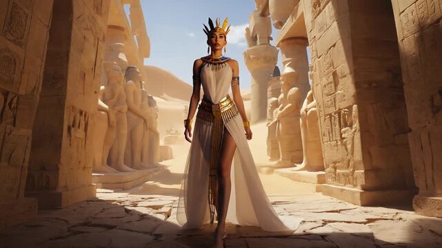 Egyptian princess in Egypt.