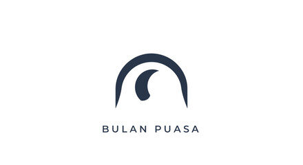 Bulan Puasa Logo Design.