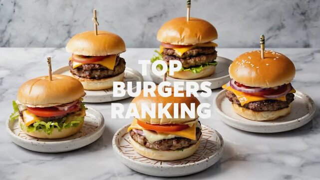 Top burgers ranking.